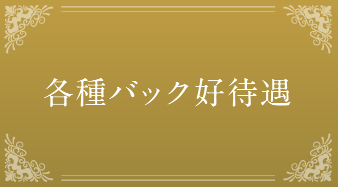 各種バック好待遇